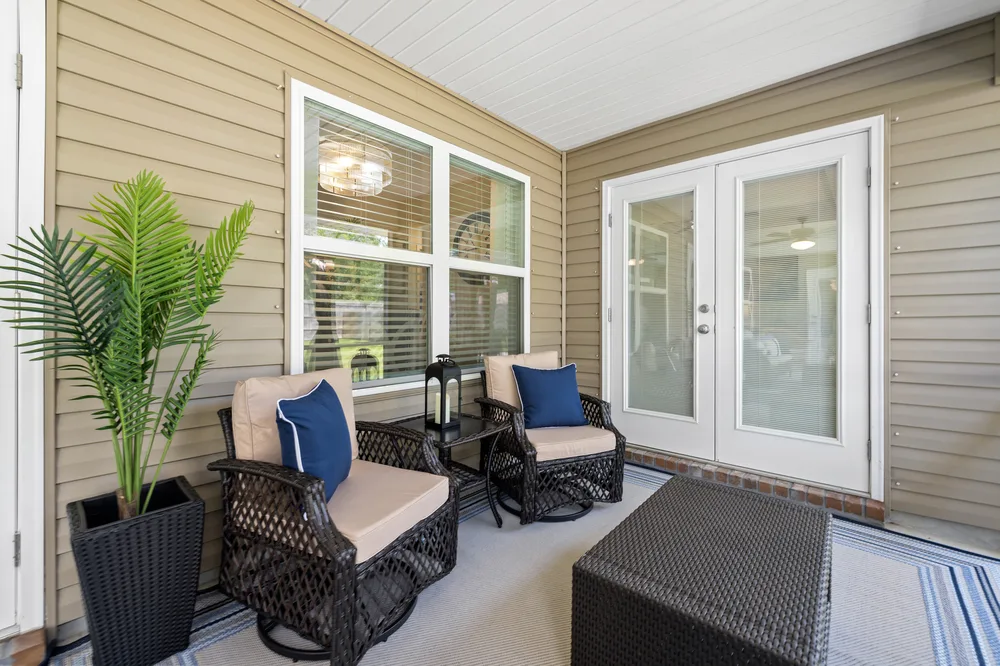Backyard patio design by Joy Signature Designs