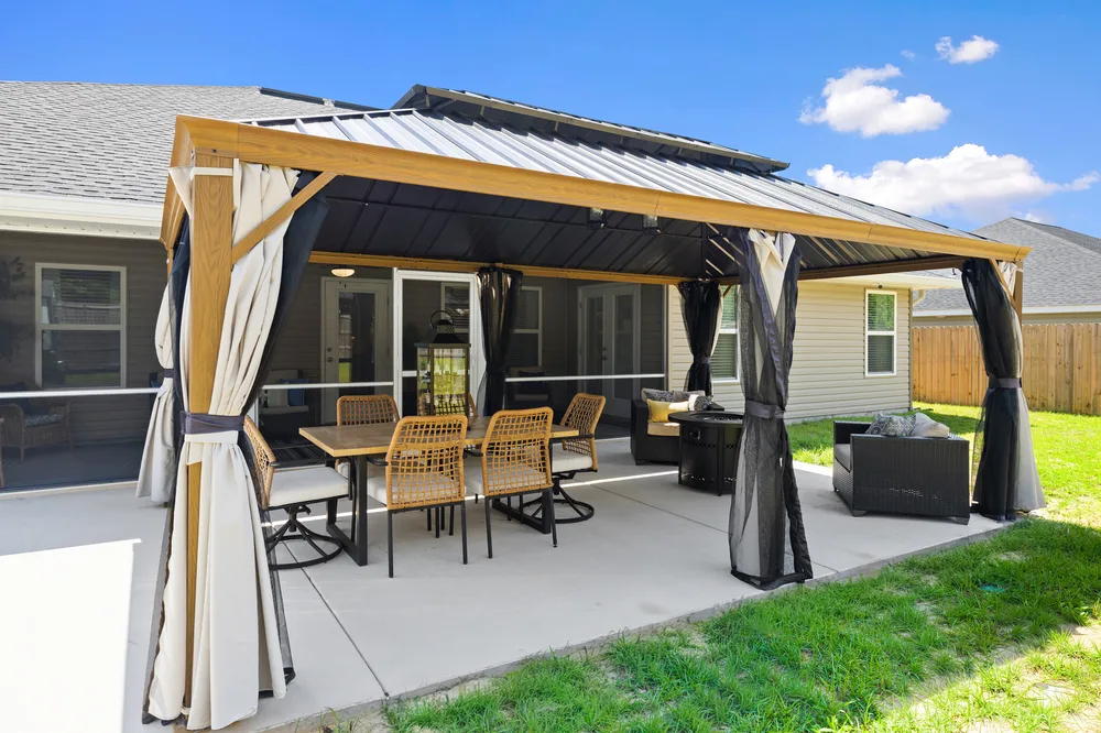 Gazebo patio styling by Joy Signature Designs